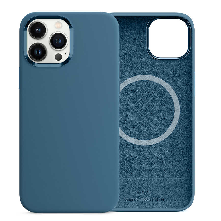 Wiwu M-safe iPhone 13 Pro Magsafe Silikon Telefon Kılıfı - 1 Wiwu M-safe iPhone 13 Pro Magsafe Silikon Telefon Kılıfı - 1
